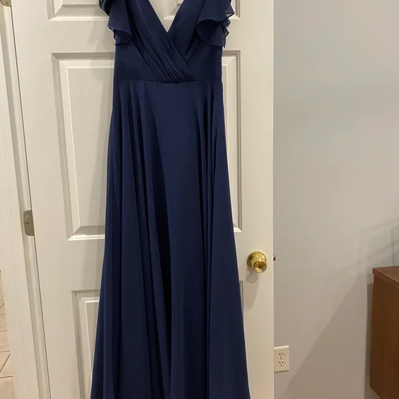 marine color bridesmaid dresses Florence Dress in Marine Green main image 1